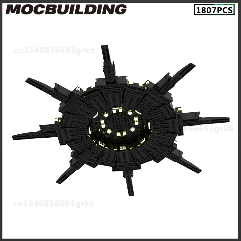 MOC Building Blocks Spaceship Battleship Frigate Starfighter DIY Bricks Space Base Model Toys Birthday Gifts Christmas Present