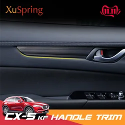 Car Inner Door Handle Handrail Panel For Mazda CX-5 CX5 2017-2020 2021 2022 2023 2024 KF Cover Trim Strip Garnish Stickers