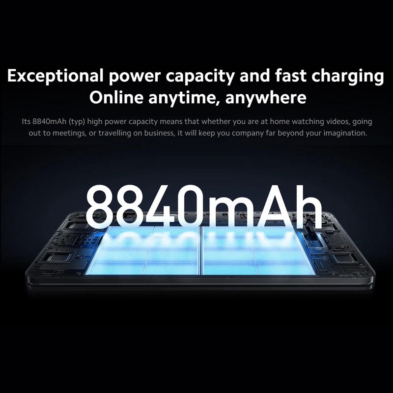 Xiaomi-Pad 6, Snapdragon, version globale®Tablette à charge rapide avec écran Eye Care, 33W, appareil photo 13MP, 870 mAh, 8840Hz, 11 ", WQHD +, 144