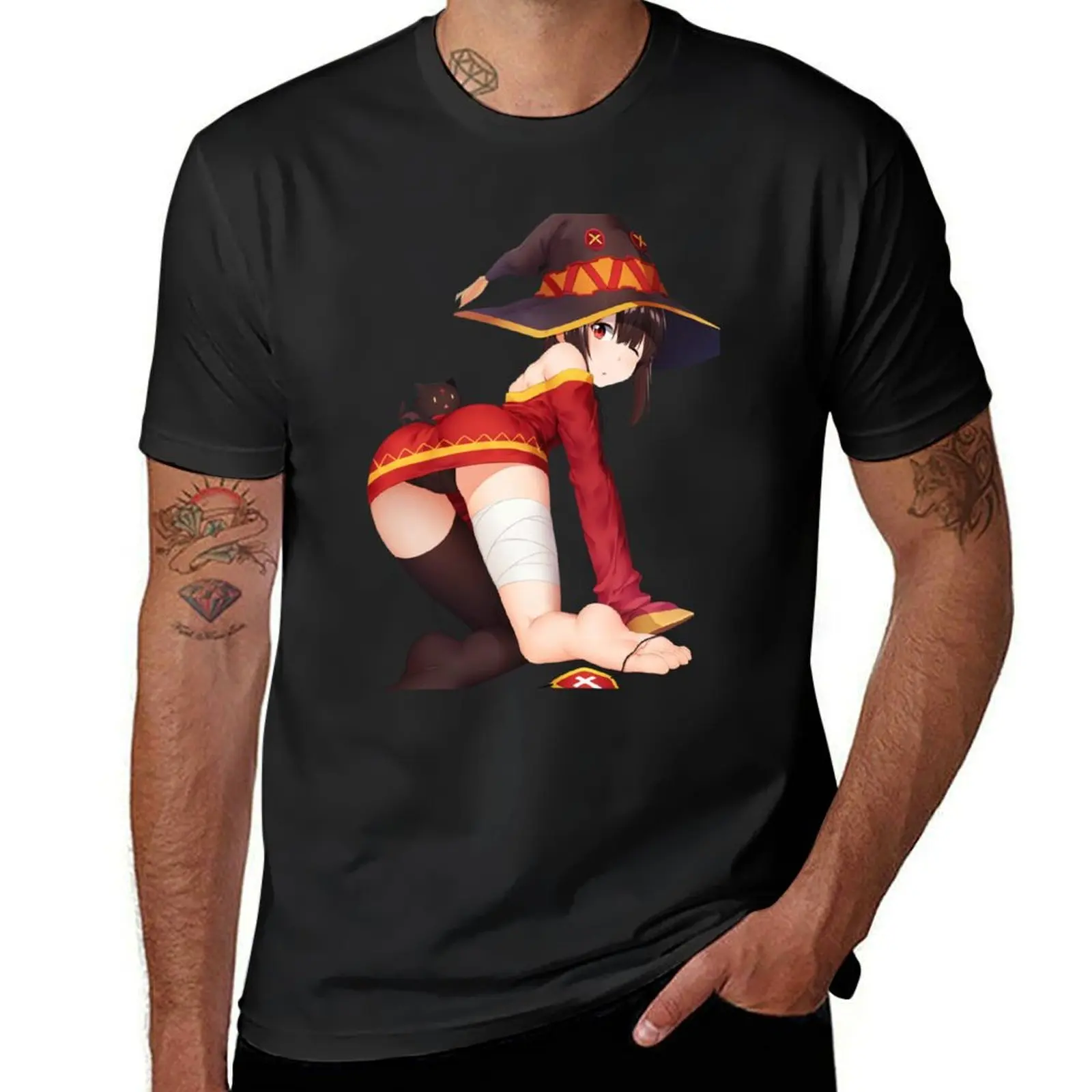 sexy megumin T-Shirt new edition hippie clothes plain white t shirts men