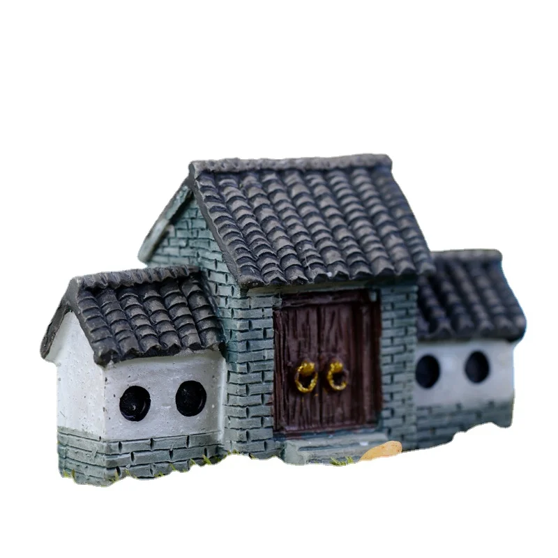 1 SZTUK Miniaturowe figurki Akcesoria do umywalki mięsnej z chińskich miniatur łukowych do terrarium Antyczny wystrój domu
