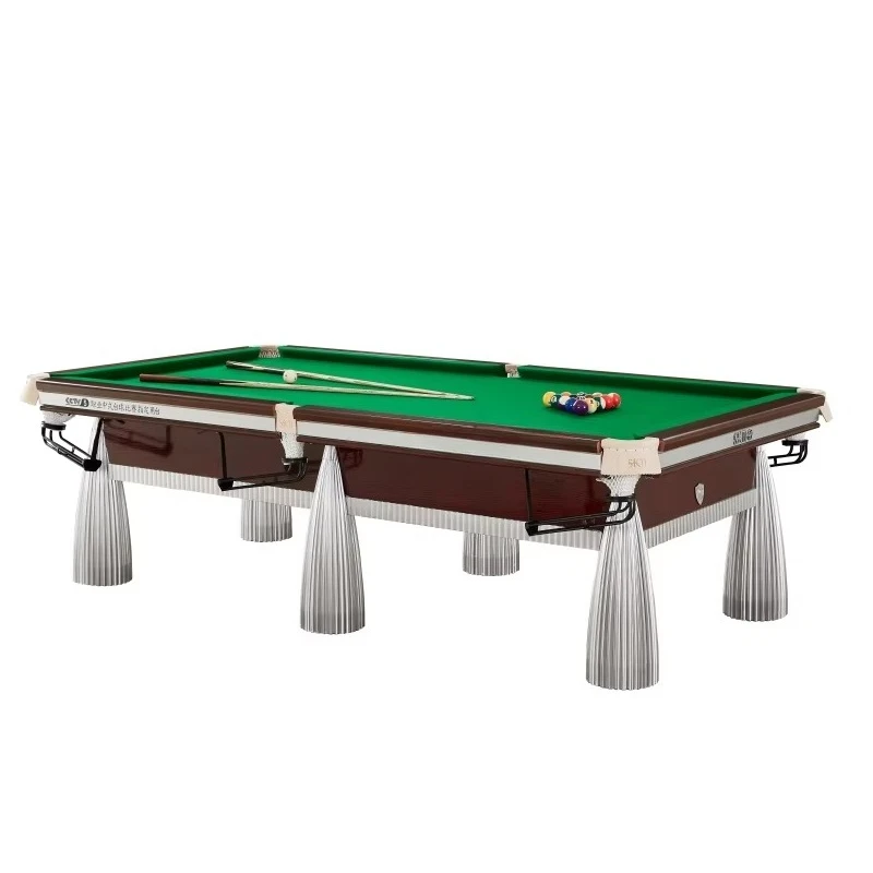 Commercial Grade Professional Pool Table Luxury Eight Ball Billiard Table with Chinese Slate Inkstone for Club Tournament Use