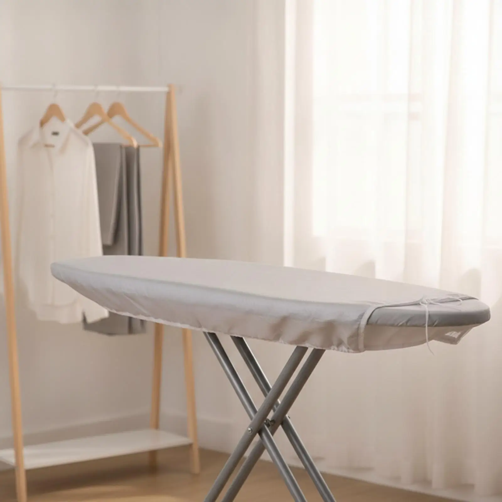 Ironing Board Cover Silver-Coated Ironing Board Cover with Tie Fastening Reflective for Laundry Room, Home