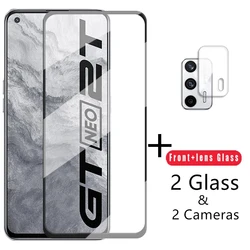 4-in-1 2.5D Tempered Glass For Realme GT Neo2T Glass For Realme GT Neo 2T Screen Protector Camera Lens Film For Realme GT Neo 2T