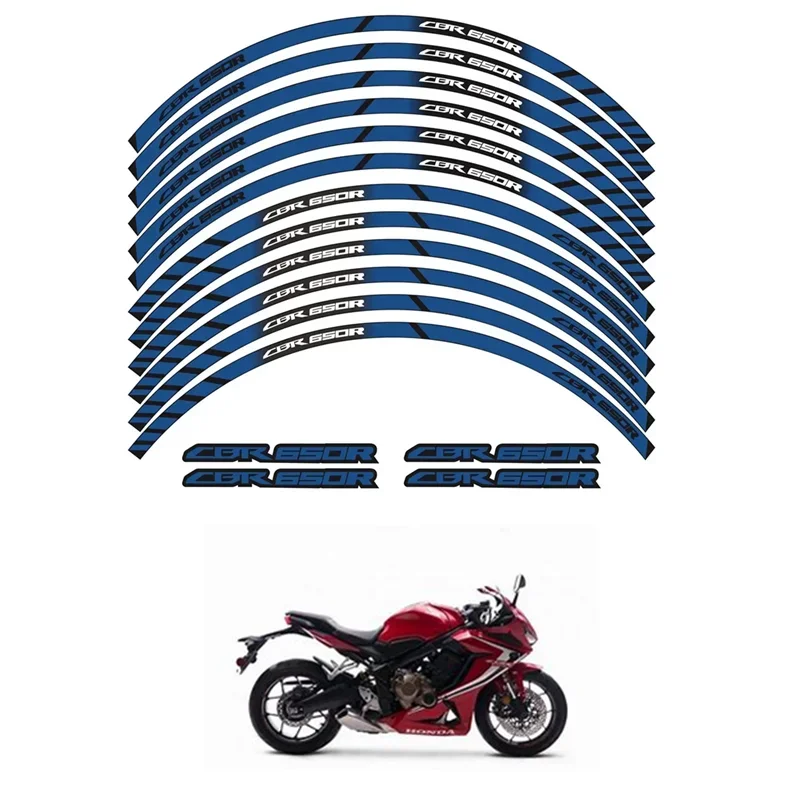 For Honda CBR650R CBR 650R Motorcycle Parts Contour Wheel Decoration Decal Sticker - 2