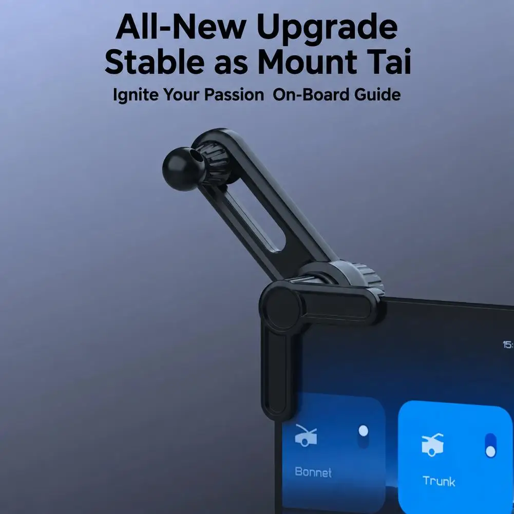 Car Mounted Floating Screen Phone Holder Ball Head Universal 17mm Display Screen Holder GPS Bracket Sticker Base for Model 3/Y/S