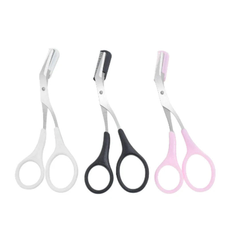 Eyebrow Trimmer Scissor with Comb Facial Hair Removal Grooming Shaping Shaver Cosmetic Makeup Accessories