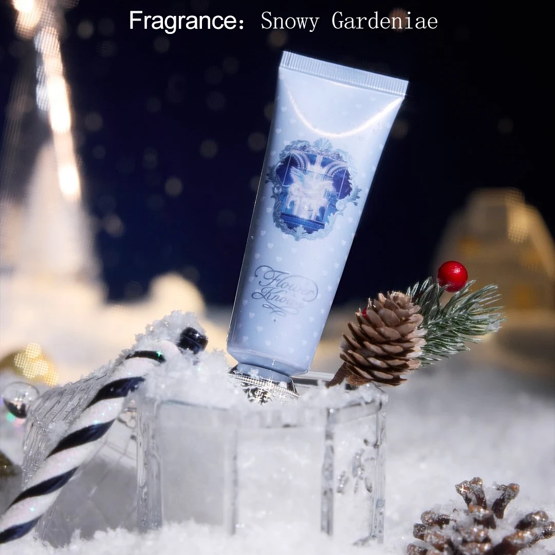 Flower Knows Christmas Limited Crème pour les mains parfumée Fraise Cupidon Collection Hydratant Hydratant Adoucissant Lotion pour les mains Holid