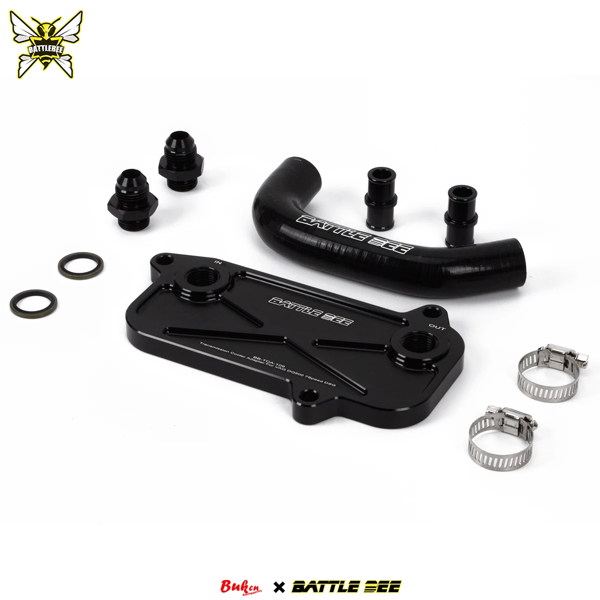 

Gearbox Transmission Oil Cooler Adapter Radiator Base Plate Sandwich For DQ500 7 speed DSG Audi Volkswagen Engine T5 BB-TCA-109