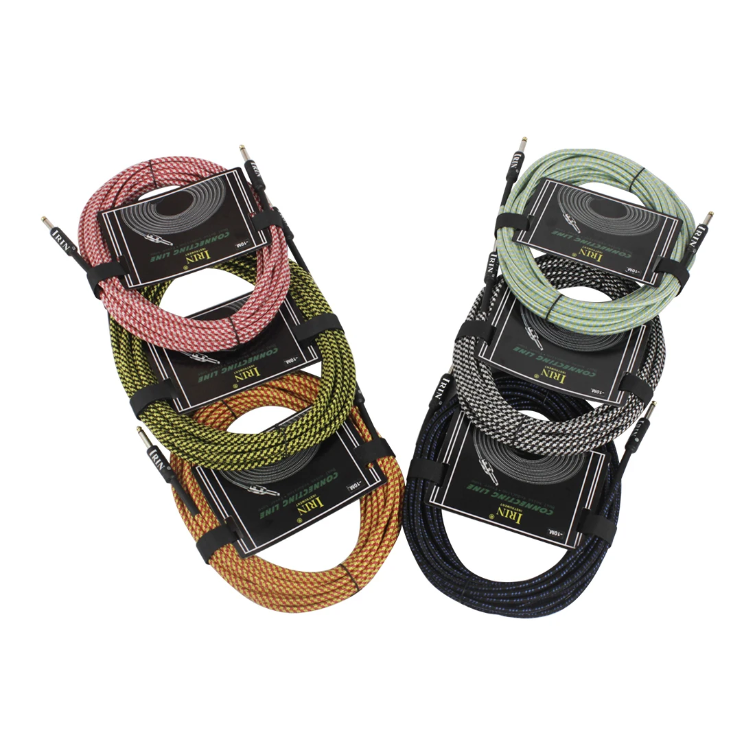 IRIN Audiokabel 6,5 mm Stecker, kein Lärm, Audiokabel, Musikinstrumententeile für E-Gitarre, Bass, 3 m/6 m/10 m Audiokabel – Detail 4