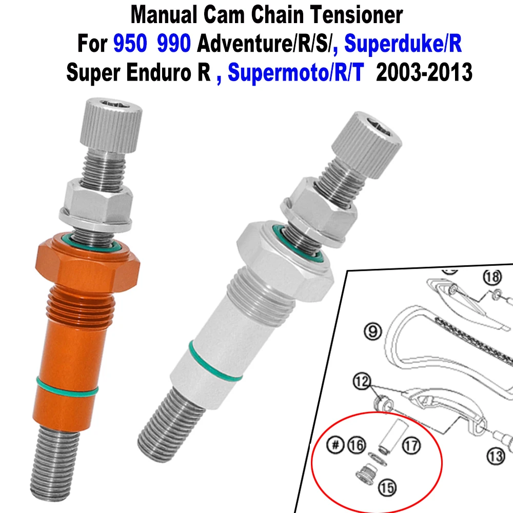 

Регулятор натяжителя цепи с ручным управлением с ЧПУ для KTM 950 990 Adventure/Super Enduro R/SuperDuke/Supermoto 2003-2013 гг.