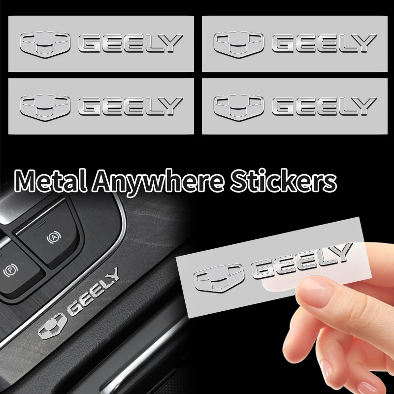 Car Logo Decorative Stickers Creative Accessories 2023 For Geely Atlas Boyue NL3 X6 EX7 Emgrand X7 SUV GT GC9 Borui Coolray EC7