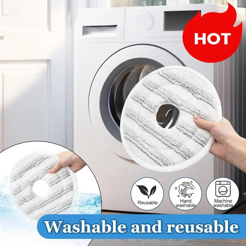 A01V-6 Stuks Mop Vervanging Voor Vileda Clean Spin Mop Hoofd Vullingen Wasbare Hoofd Mop Voor Reinigen Vloer