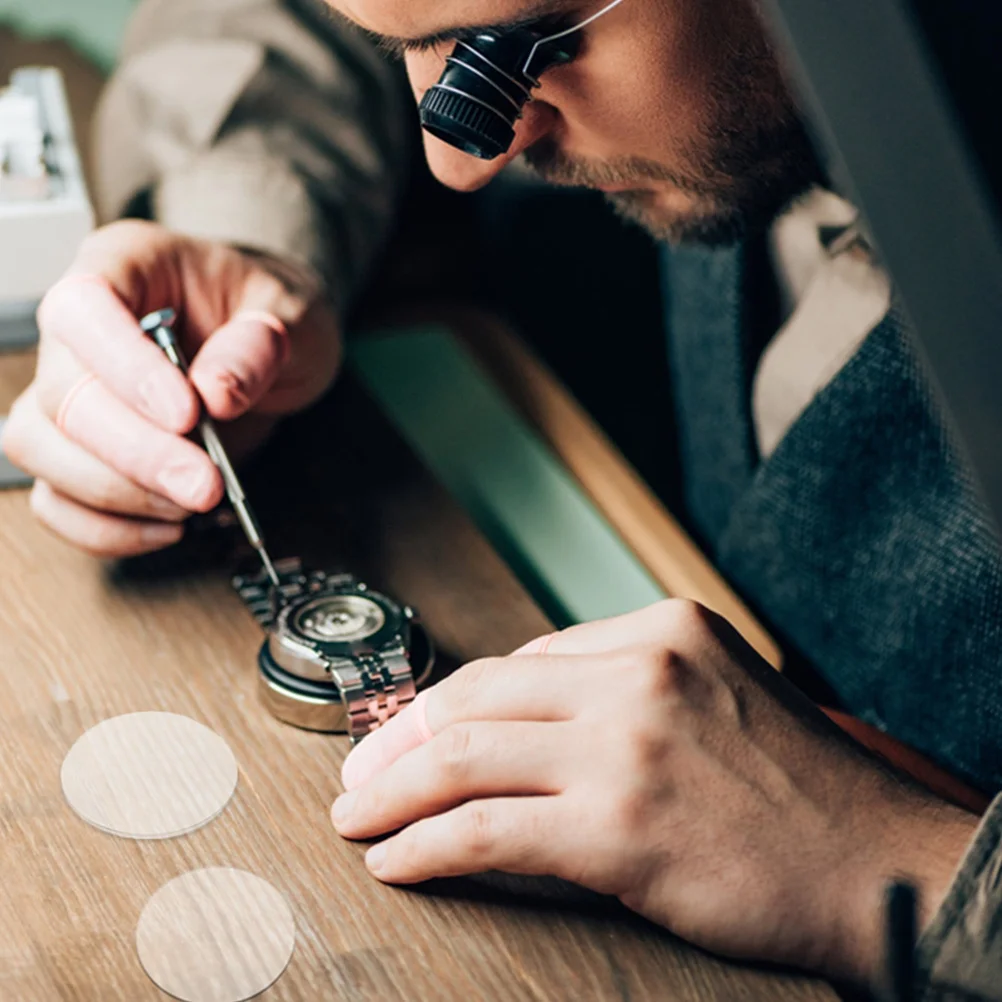 

Thickness Replacement Parts Sapphire Glass Lens Watch Wristwatch Transparent Round Flat Crystal