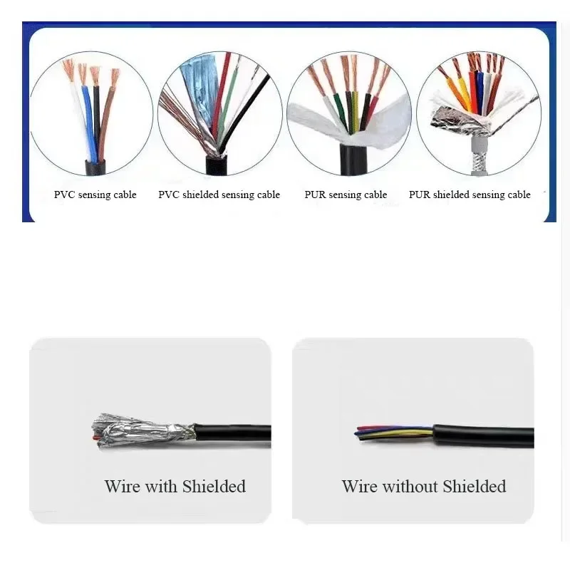 Waterproof M8 Male Female Extension Cable Industrial 3 4 5 6 8 Pin Sensor Connector Cable Adapter Plug Wire PVC Shielded Line
