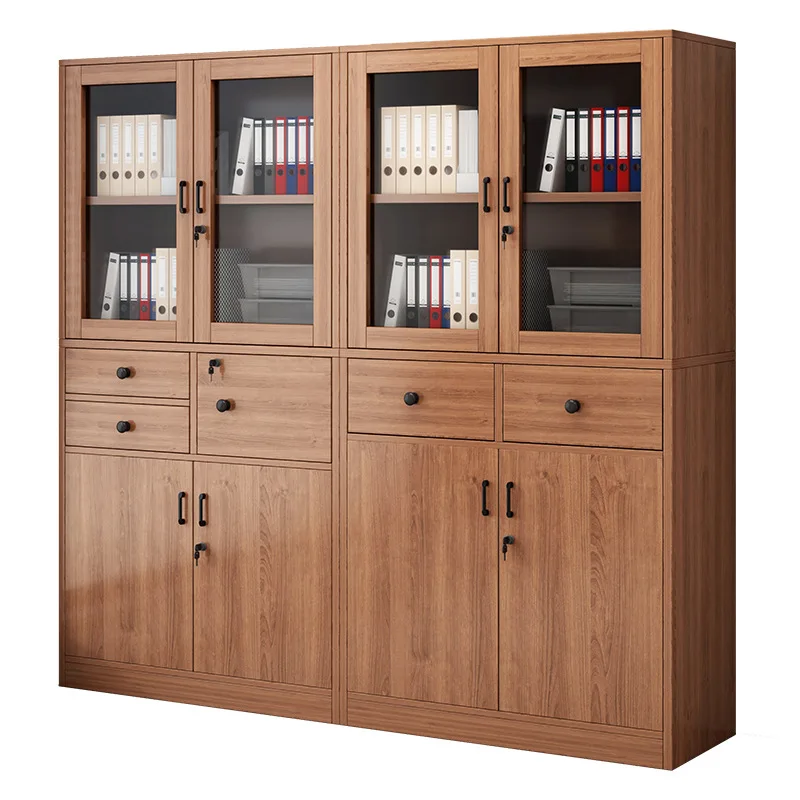 

Bookshelf with lock floor-to-ceiling living room locker office file cabinet household wall bookcase