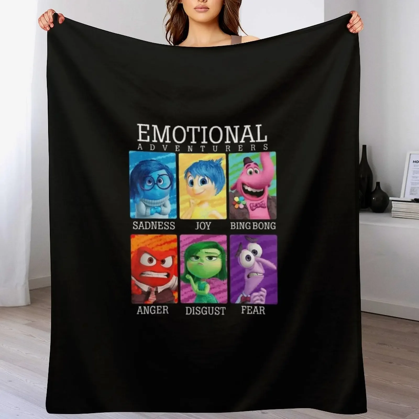 

Insside Out Throw Blanket Softest Soft Big anime Bed Blankets
