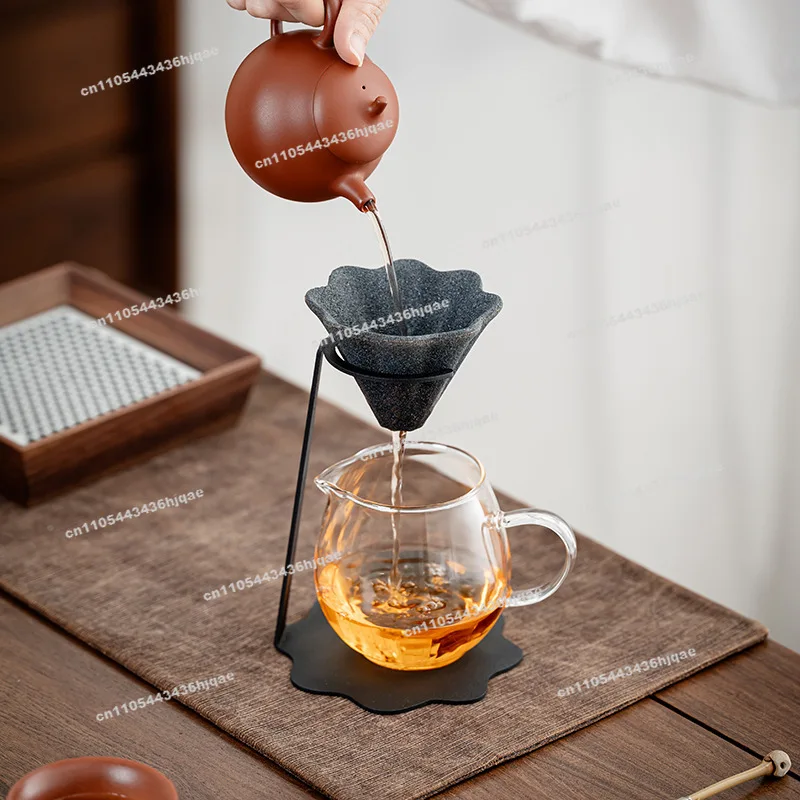 Non-porous Tea Leak Petal Modeling Creative Micro-porous Ceramic Tea Separator