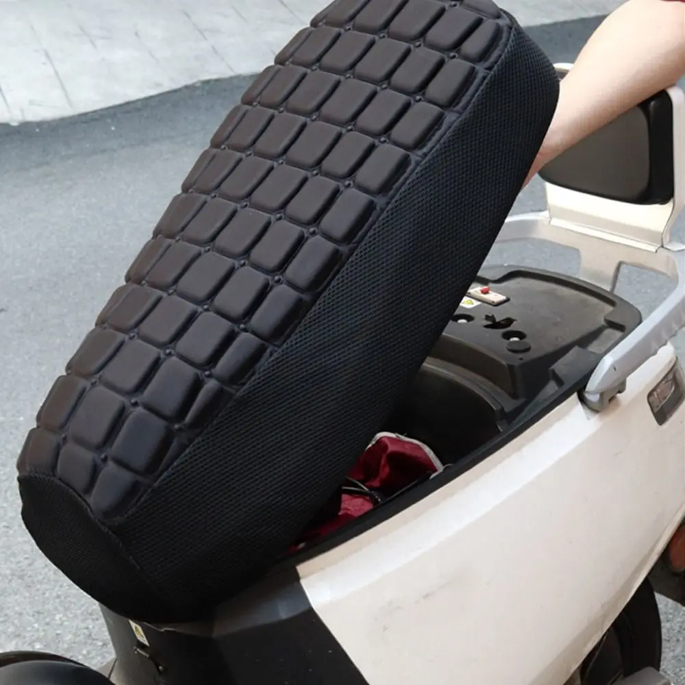 Durable Universal Motorcycle Seat Cover Electric Bike Breathable Cushion Cover Convenient Shock Absorbing Saddle Seat Cover