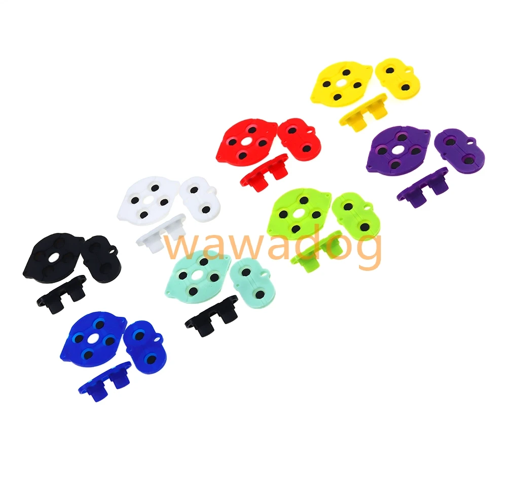 1 Набор для игровой приставки Game Boy Color GBC Shell Silicon Start Select Keyboard резиновый проводящий Button D-pad