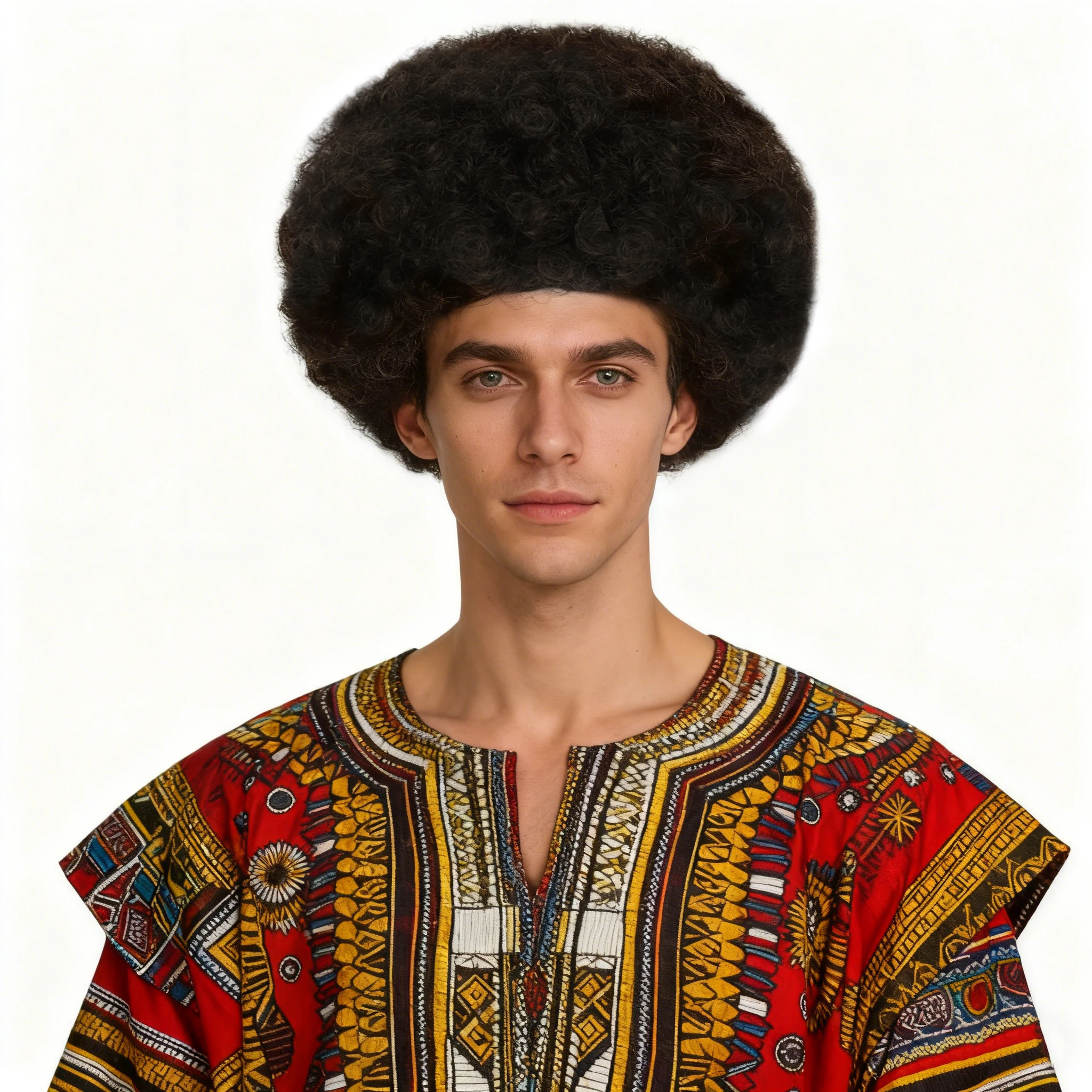 Synthetische Afro-Perücken für Männer und Frauen, dunkelbraun, Disco-Rock, Hippie-Perücke, kurze Halloween-Kostüm-Perücken