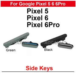 For Google Pixel 5 6 6Pro Power On Off Volume Buttons Side Keys Replacement Parts