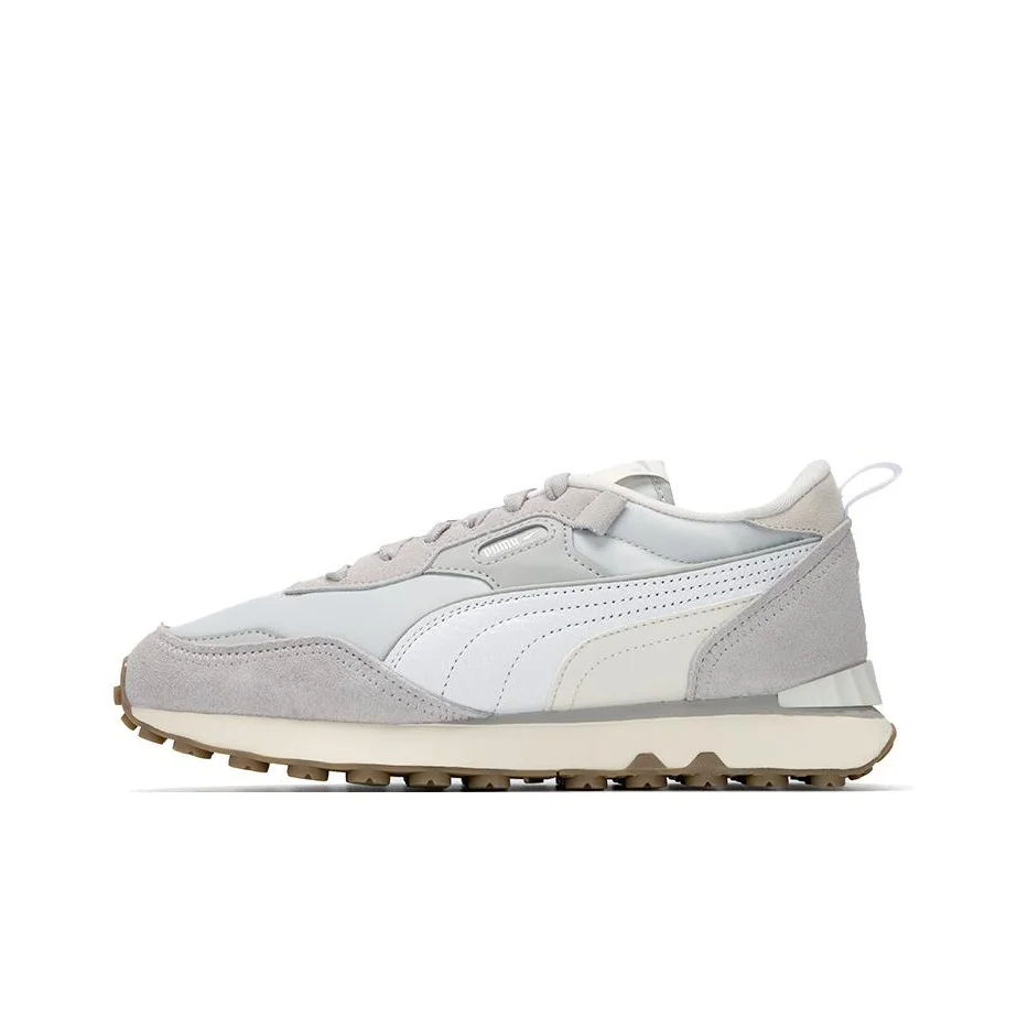 PUMA Rider FV Mesh Mid top Casual Shoes Women's Gray White 387476-02