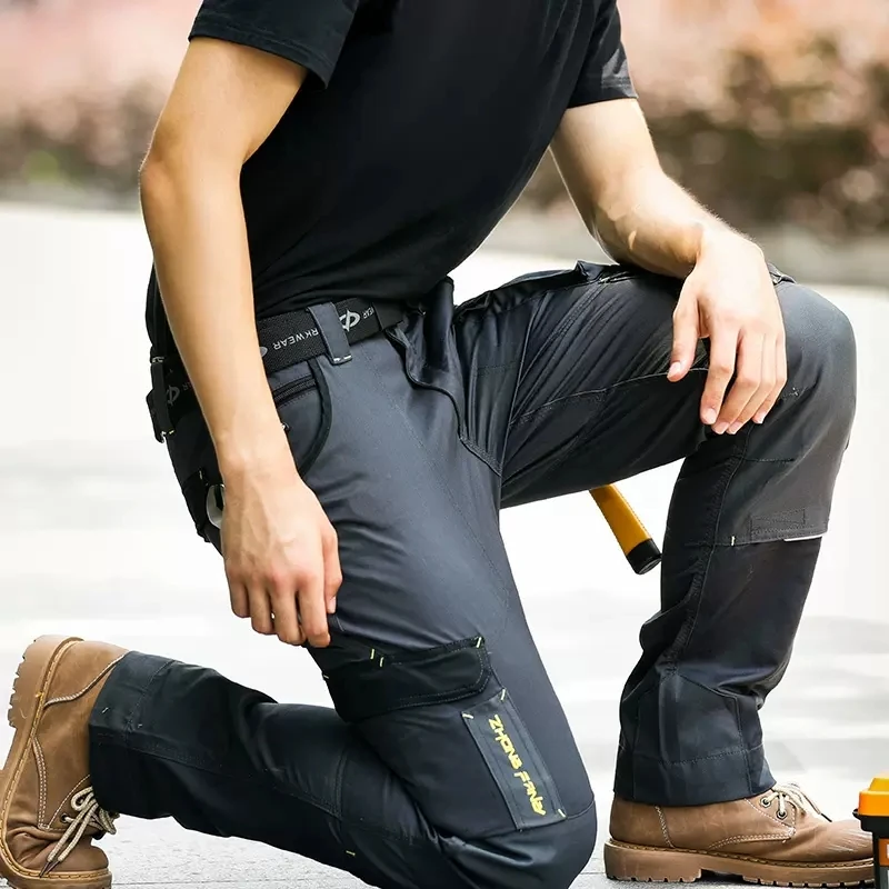 Pantalones de trabajo multifuncionales para hombre, ropa de trabajo resistente al desgaste, de alta calidad, para reparación mecánica