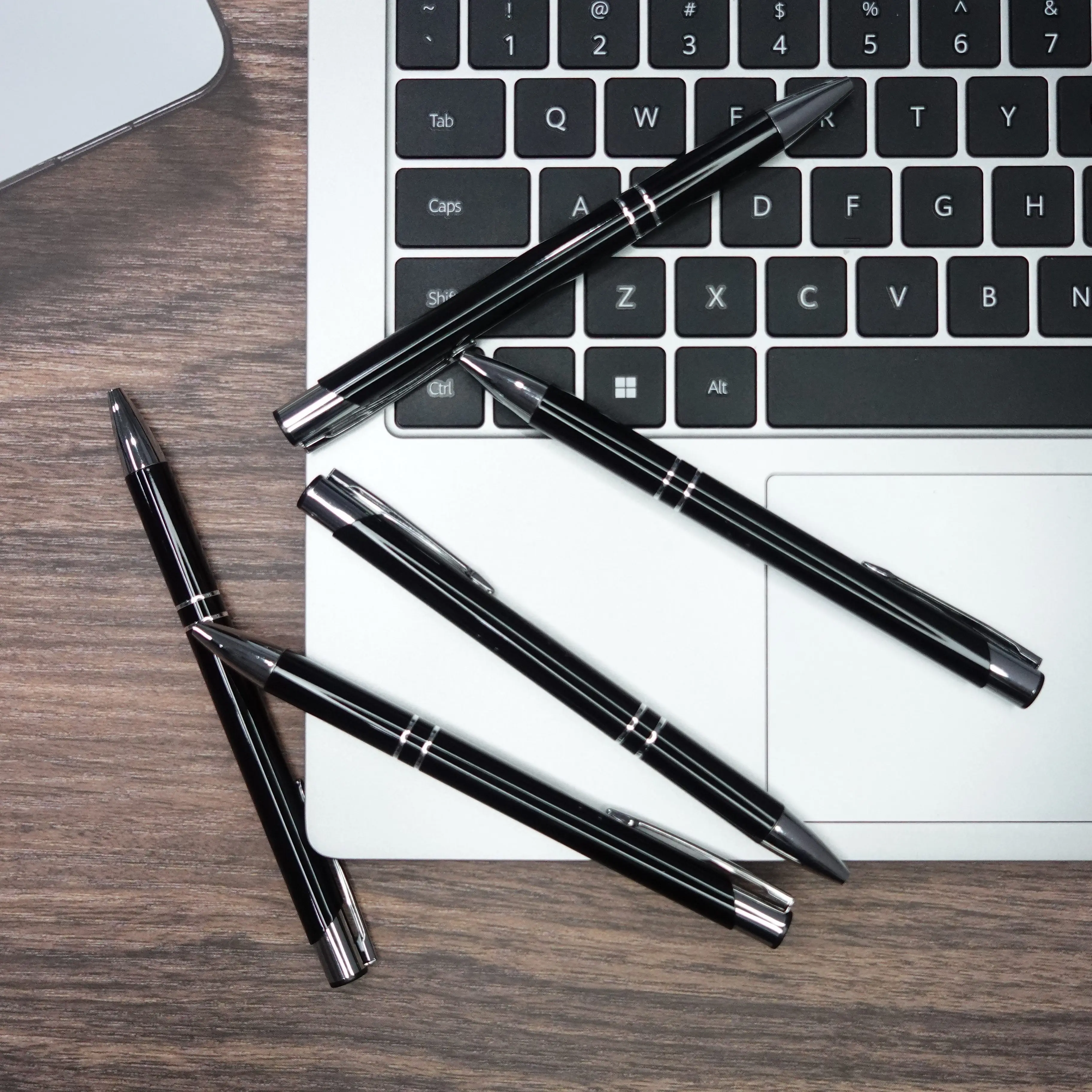 8pcs Custom Metal Ballpoint Pens, Elegant Custom Engraving, Black Ink, Suitable for Sports Theme Suitable for Wedding Birthday