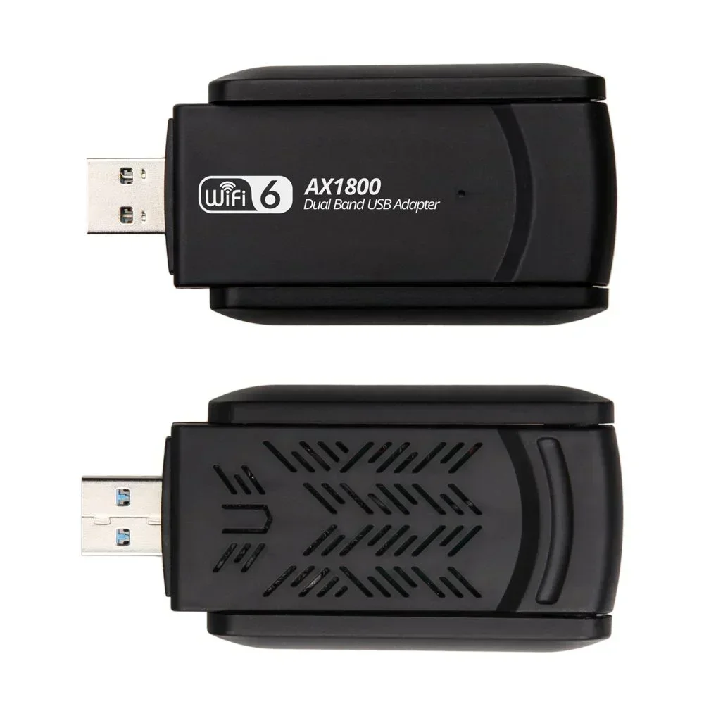 Adaptador USB WiFi 6 2,4G y 5G AX1800 tarjeta de red Dongle inalámbrica USB3.0 de alta velocidad adaptador WiFi6 MT7921AU para Win10/11