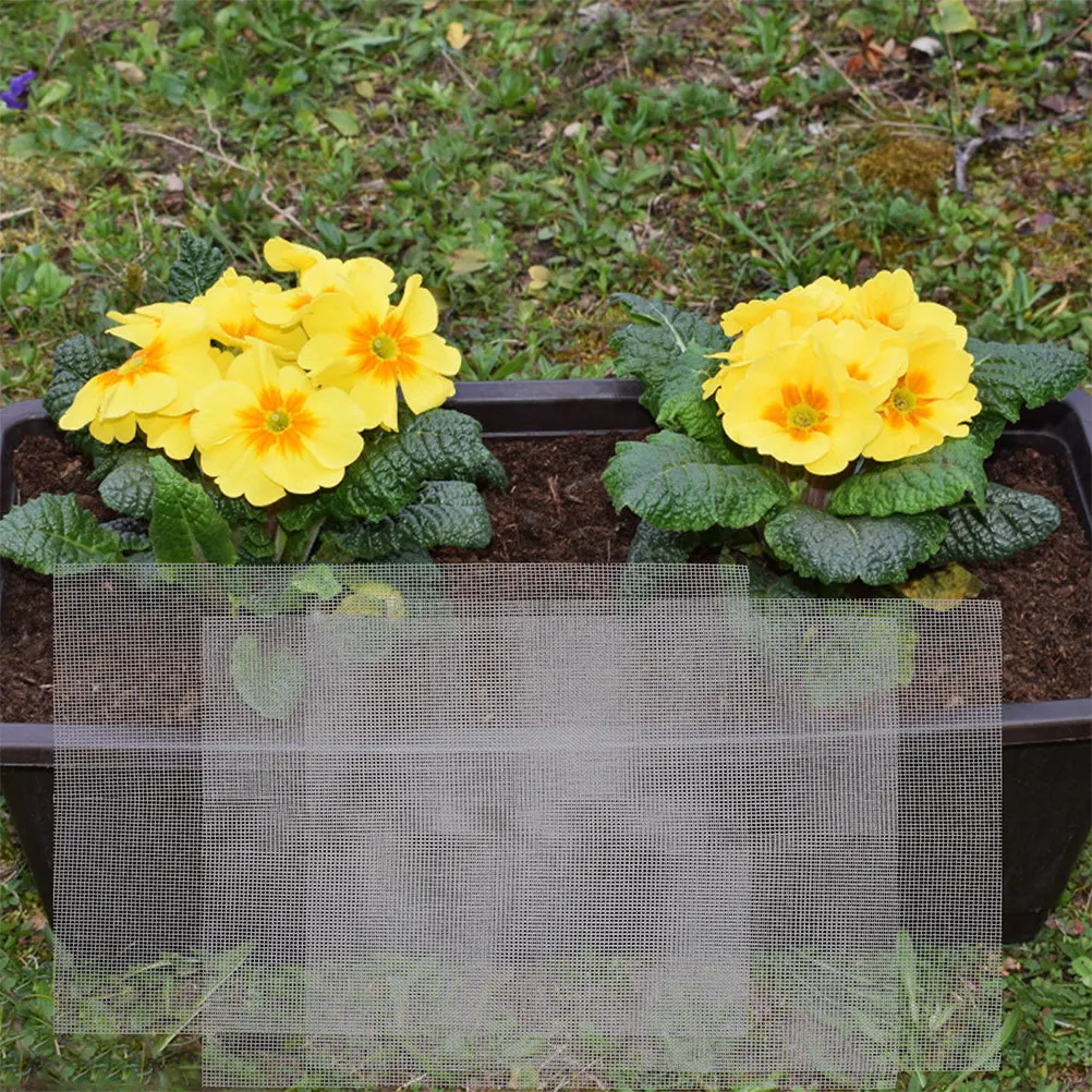

30pcs Flower Pot Mesh Pad Bonsai Drainage Mat Garden Pot Hole Filter Screen Indoor Outdoor Reusable Plastic Mesh Pads