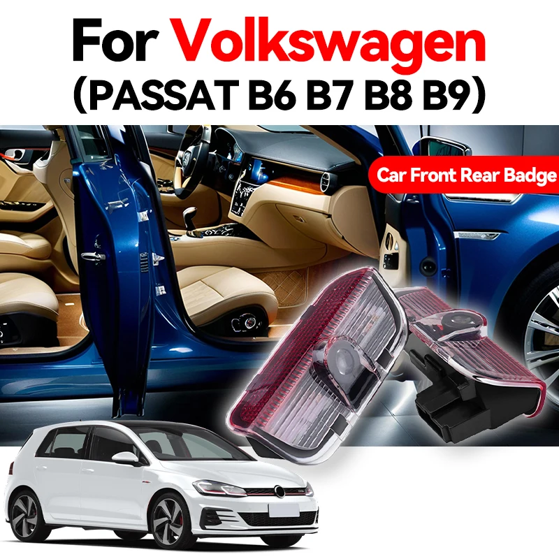 

Для VW VOLKSWAGEN 2026 Новый новый 2 шт. Для VW Passat B6 B7 B8 B9 Touareg Golf 5 6 7 Jetta MK6 MK7 GTI R светодиодный проектор двери автомобиля Welco