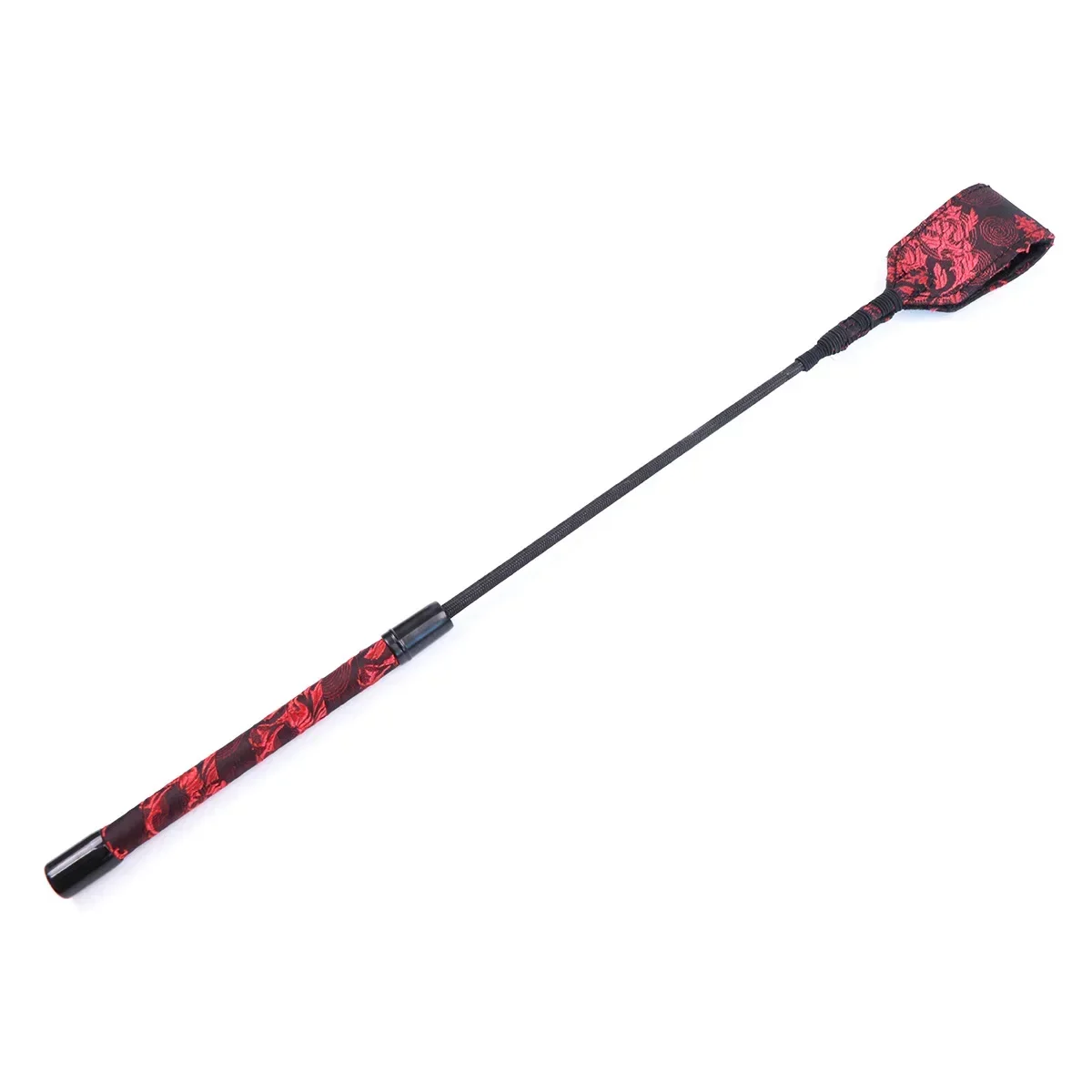 45cm Premium PU Leather Equestrian Riding Crop with Red Cloth Cover