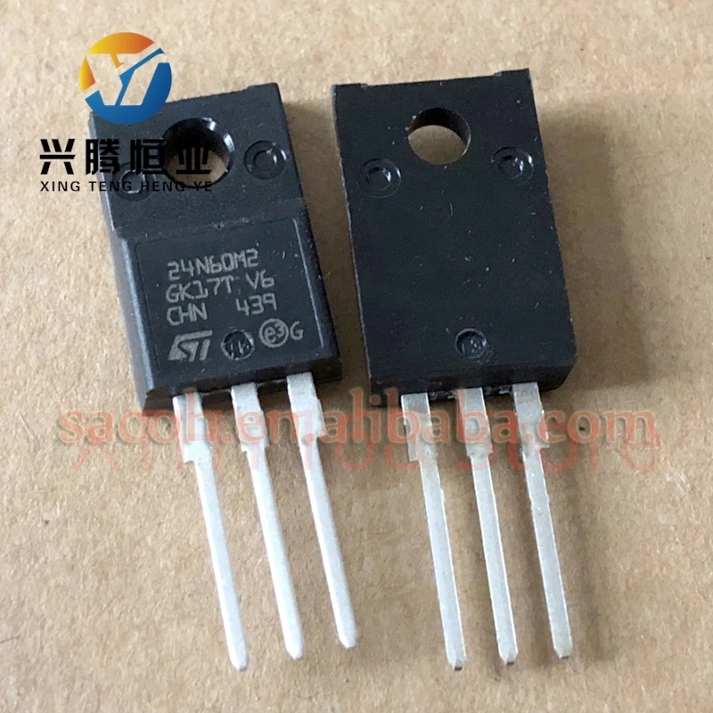 10Pcs STF24N60M2 or STFI24N60M2 or STI24N60M2 24N60M2 TO-220F/281/262 18A 600V Power MOSFET