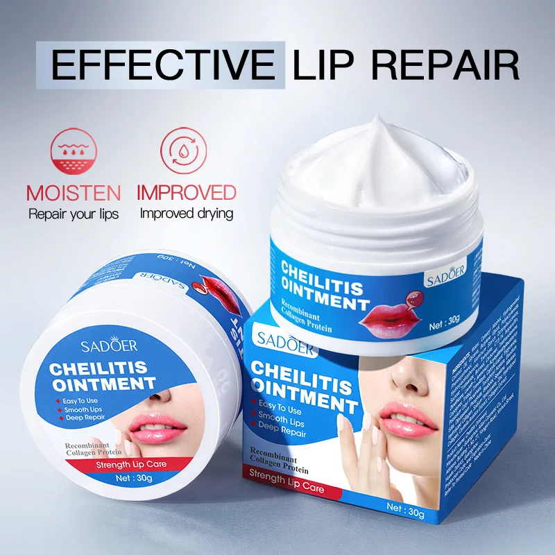 Pomada para lipitis, lápiz labial, exfoliante de labios y crema reparadora médica antigrietas, exfoliante especial, queratitis, herpes