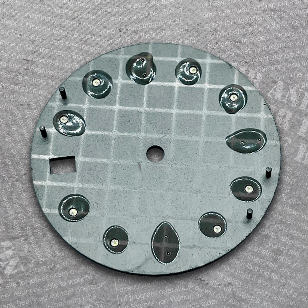 28.5 mm Scale S Logo Dial Suitable For NH35/NH36  Japan Movement Green Luminous High Quality Watch Modification Accessories