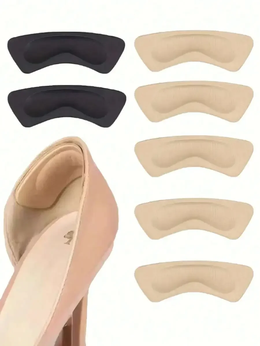 

10Pcs Heel Pads For Too Big Shoes Self-Adhesive Heel Protectors Heel Inserts Improve Shoe Fit And Comfort Prevent Heel