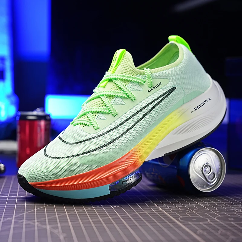 

Men's casual racing running shoes four season breathable light outdoor sports shoes student soft sole competition speed sneakers