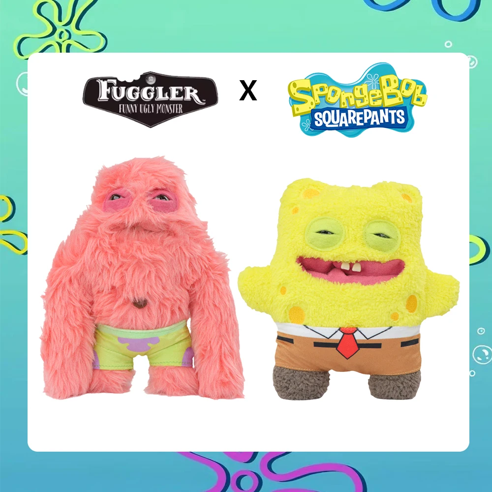 

SpongeBob SquarePants Patrick Star‌ wirh Fuggler Original Plush Doll Funny Ugly Monster Co-branded Commemorative Collection Gift