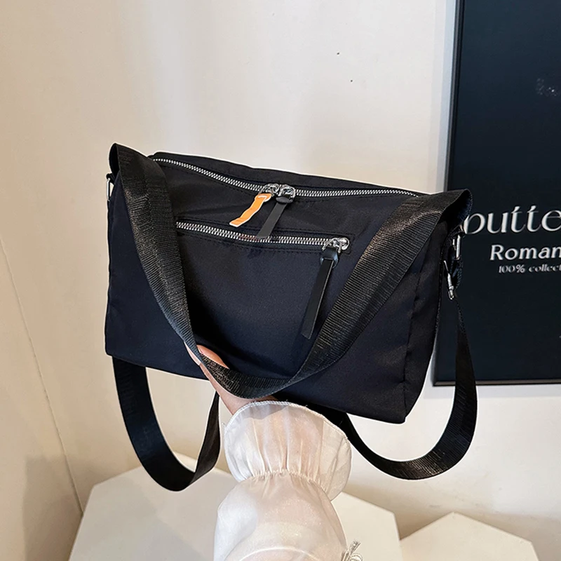 

Текстурная нейлоновая сумка через плечо с цветными блоками, женские водонепроницаемые дорожные сумки на плечо большой вместимости, мужские и женские дорожные сумки