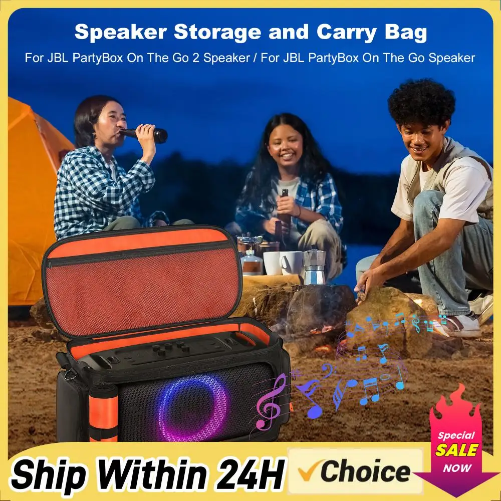 

Чехол для переноски портативной колонки JBL PartyBox On The Go2, дорожная сумка для хранения с плечевым ремнем, защитный чехол
