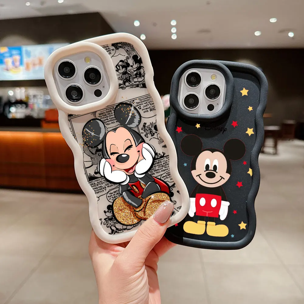 Cute Disney Mickey Minnie Mouse 3D Wave Case For Huawei P40 NOVA 3I 7I Y70 Y71 Y7 Y9 HONOR X7A X8 X8A X9 9X 70 Magic 5 LITE Case