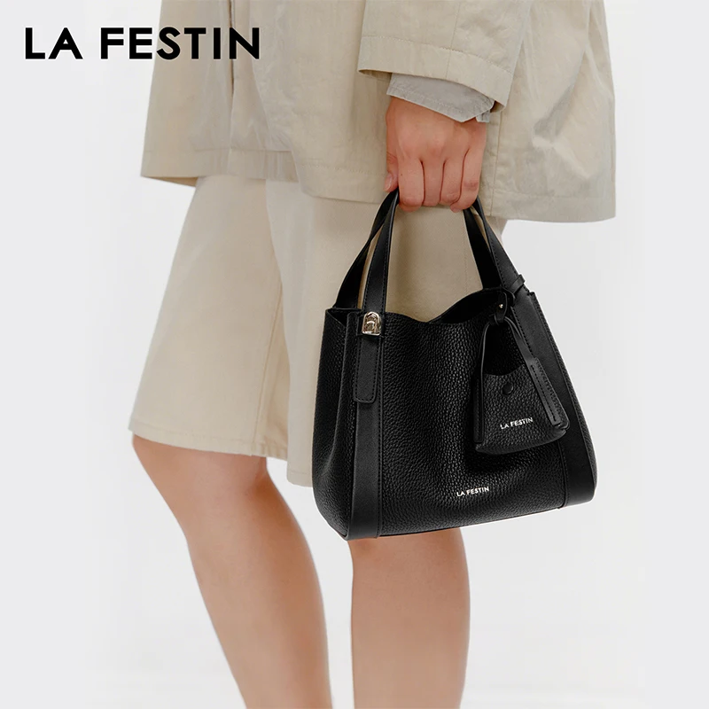 

LA FESTIN Original Handbag for Women 2025 New Shoulder Bag with Small Bag Fashion Leather Bag Luxury Brand Bag Crossbody Bag