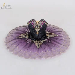 2023 New Customized high-end adult children professional purple ballet tutu dress Esmirada solo variation lilac