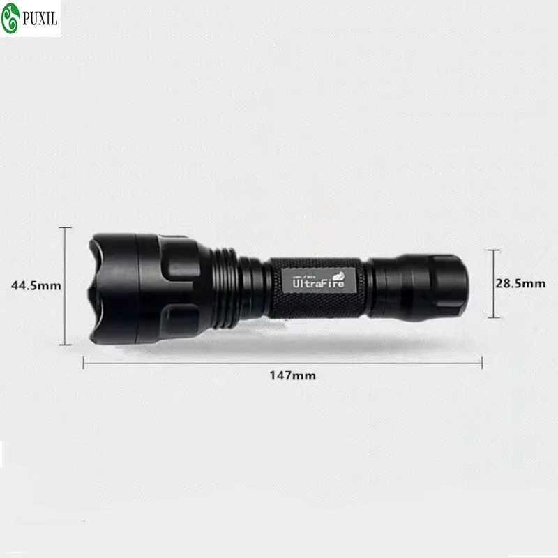 UV Flashlight 365nm Black Mirror Lamp for Ultraviolet Ink Curing and Money Detection, Purple Light Torch