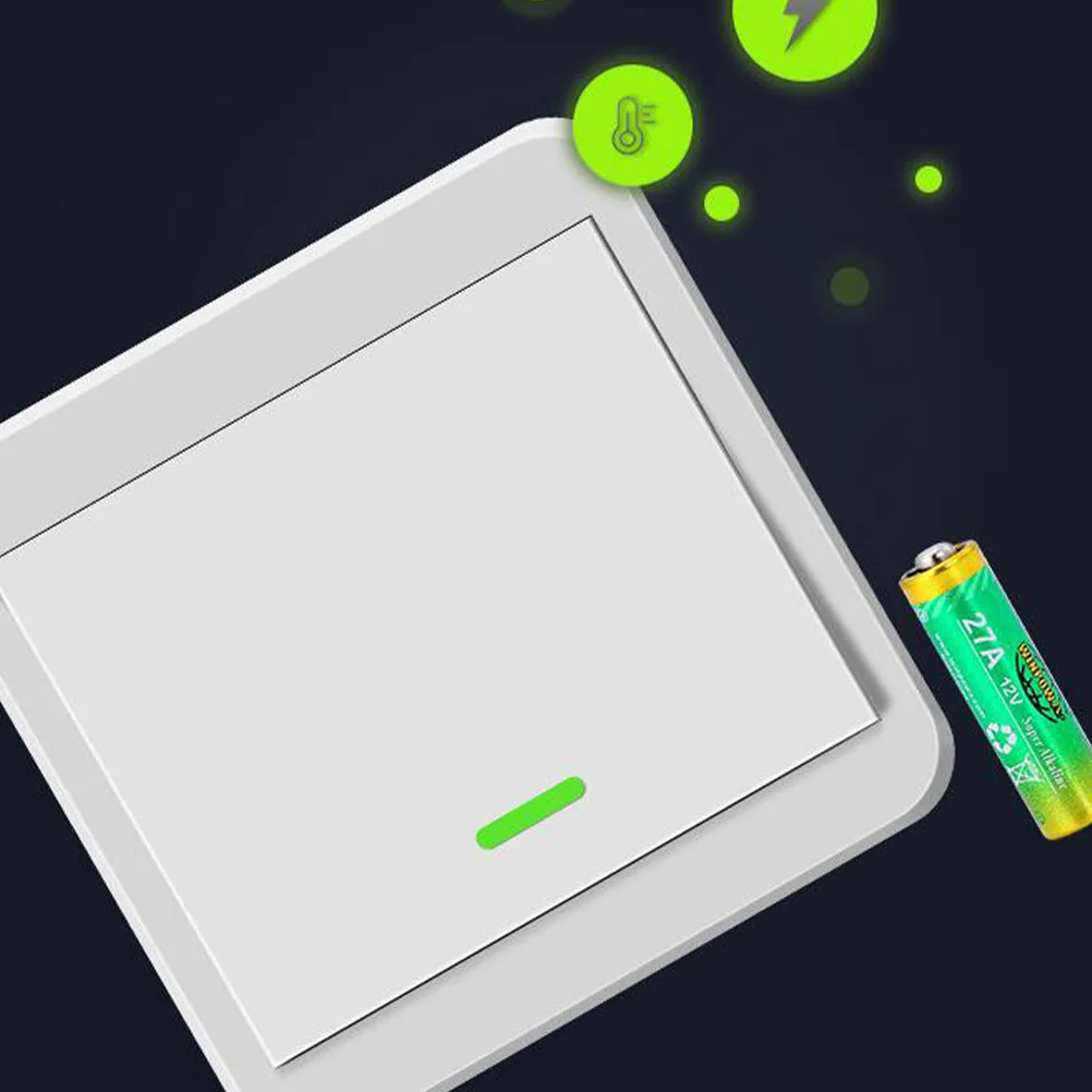 

1Set Wireless Wall Light Switch Panel No Wiring Smart Home Remote Control 50M Through Wall Flame Retardant Easy Install