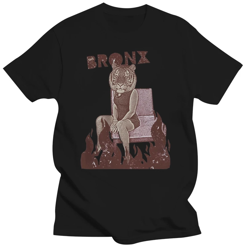 BRONX Tops Tee T Shirt New York Punk Rock Indie Printed Graphic Band Music Tee Unisex Funny Design Tops T-Shirt