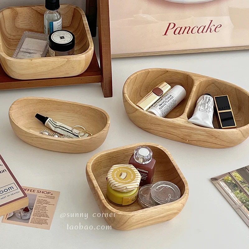 

Wooden Storage Box, Entrance Key and Miscellaneous Organizer, Wooden Jewelry Organizer Box, Solid Wood Storage Tray