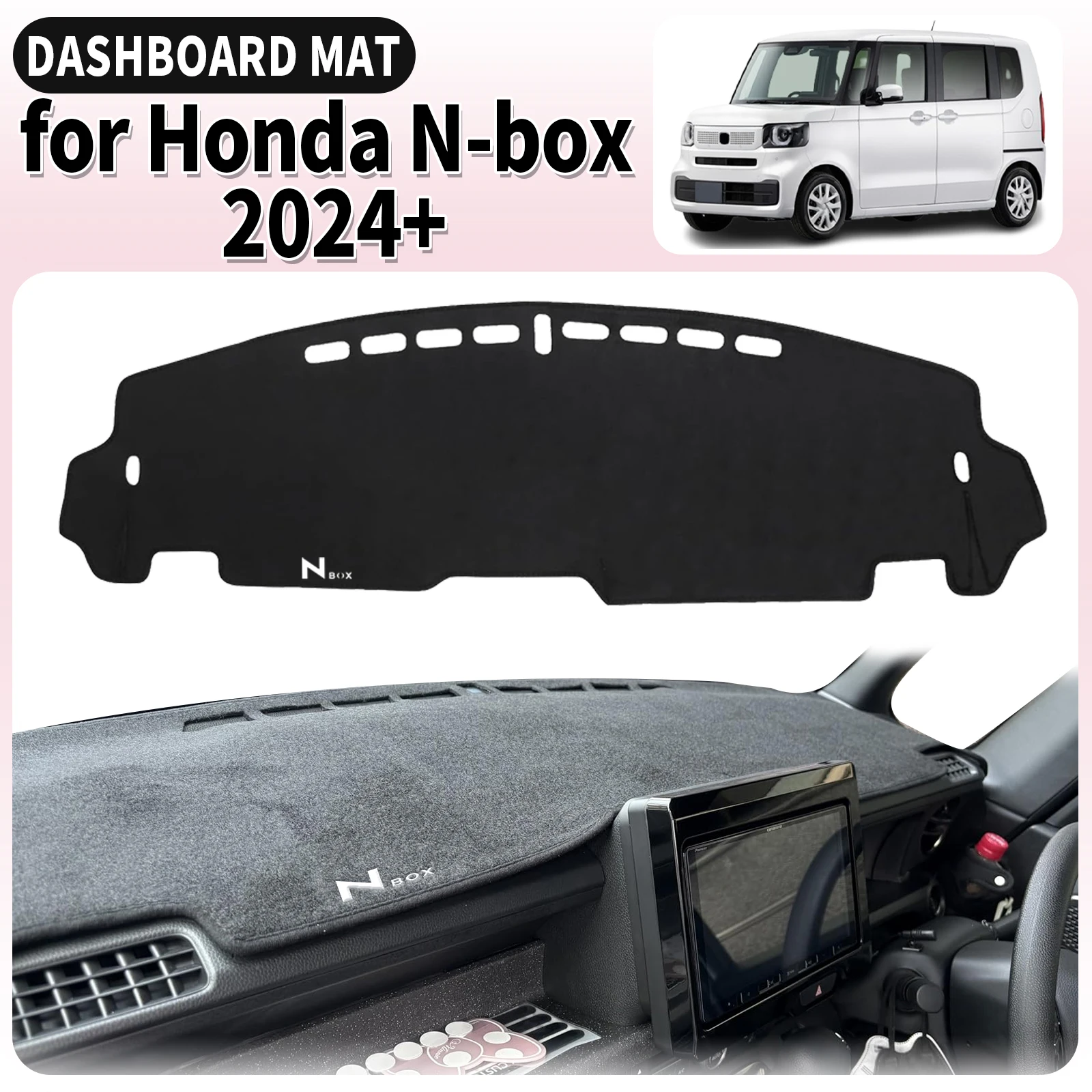 

fit for Honda N-Box Custom JF5 JF6 2024-2026 RHD Car Dashmat Dashboard Cover Pad Accessories DashMat Sunshade Protective Carpet