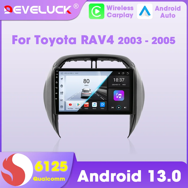 

Carplay Android Auto Car Radio For Toyota RAV4 2 CA20 CA20W XA20 2003 2004 2005 Car Intelligent Systems 8-Core Multimedia Player